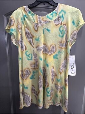 DRESS U By SHARON NWT Short Sleeve Blouse Style No. 474 Sz 17/18